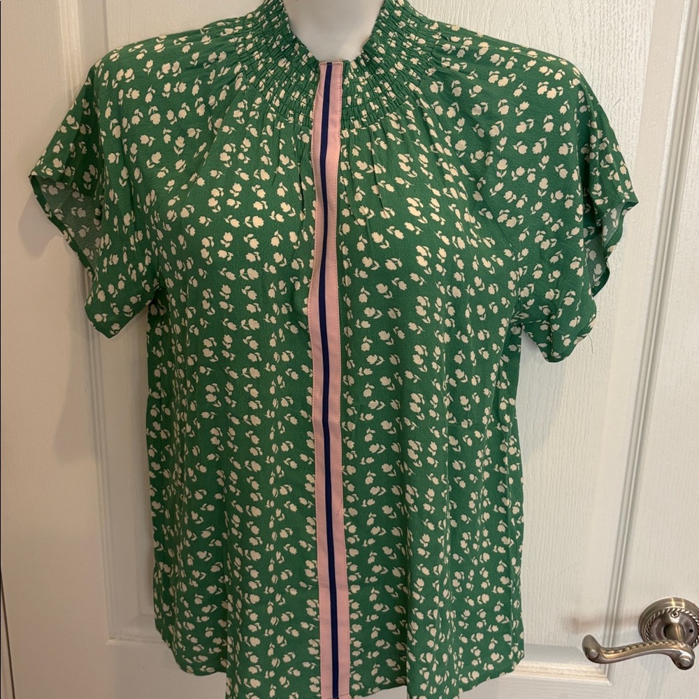 THML Green Floral Print Shirt size M